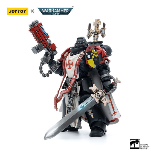 Warhammer 40k Actionfigur 1/18 Black Templars Sword Brethren Brother Lombast 12 cm - Preorder - ETA: 25.11.2025