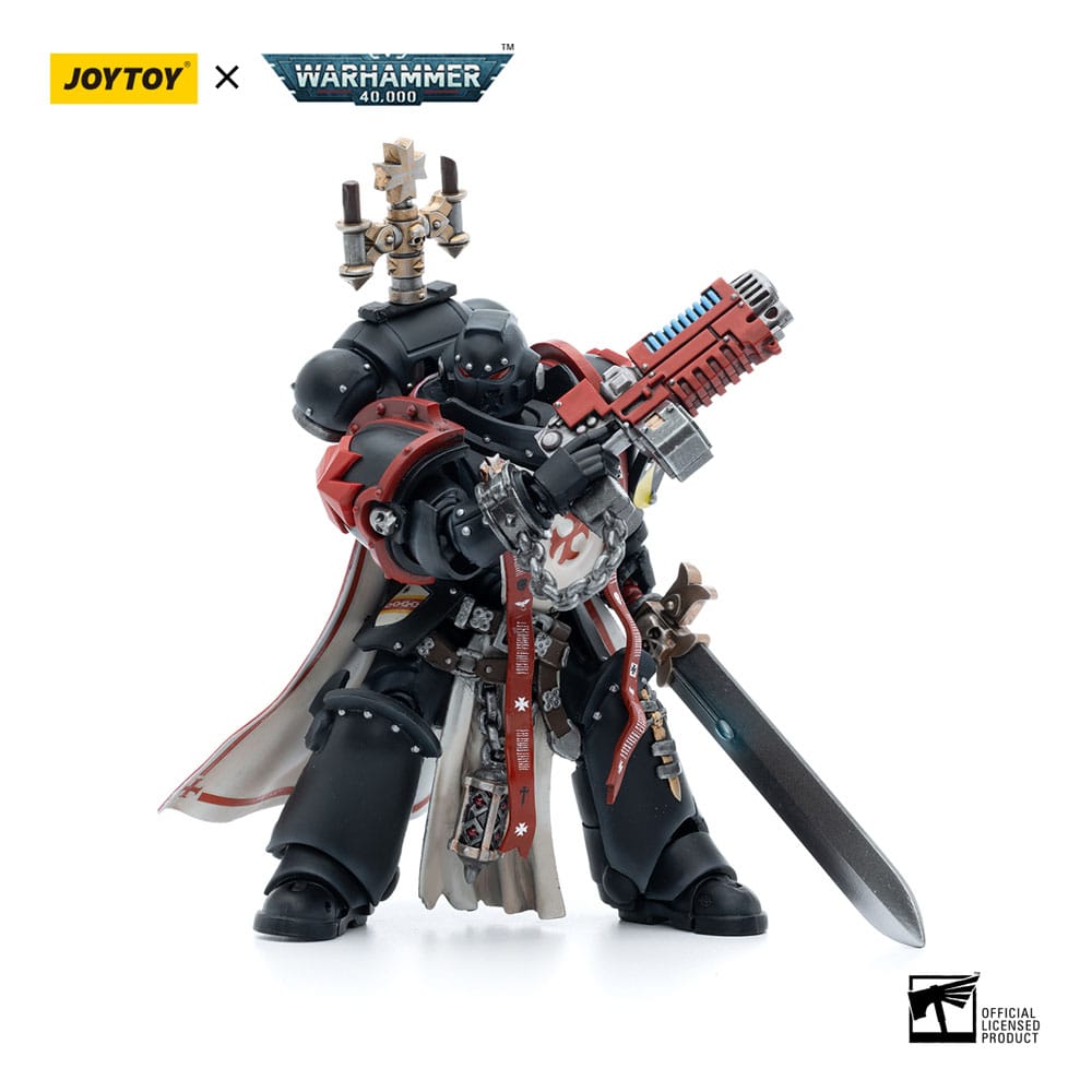 Warhammer 40k Actionfigur 1/18 Black Templars Sword Brethren Brother Lombast 12 cm - Preorder - ETA: 25.11.2025