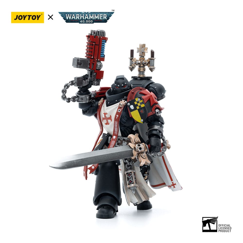 Warhammer 40k Actionfigur 1/18 Black Templars Sword Brethren Brother Lombast 12 cm - Preorder - ETA: 25.11.2025