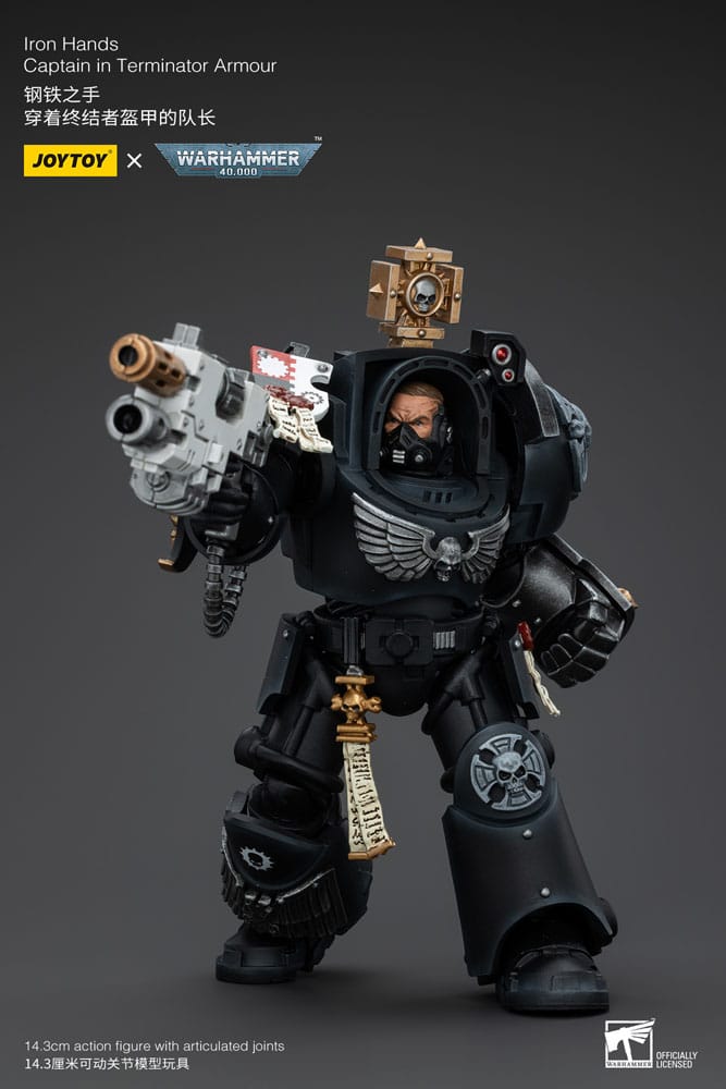 Warhammer 40k Actionfigur 1/18 Iron Hands Captain in Terminator Armour 14 cm     - Versand: 5-7 Tage nach Bestellung