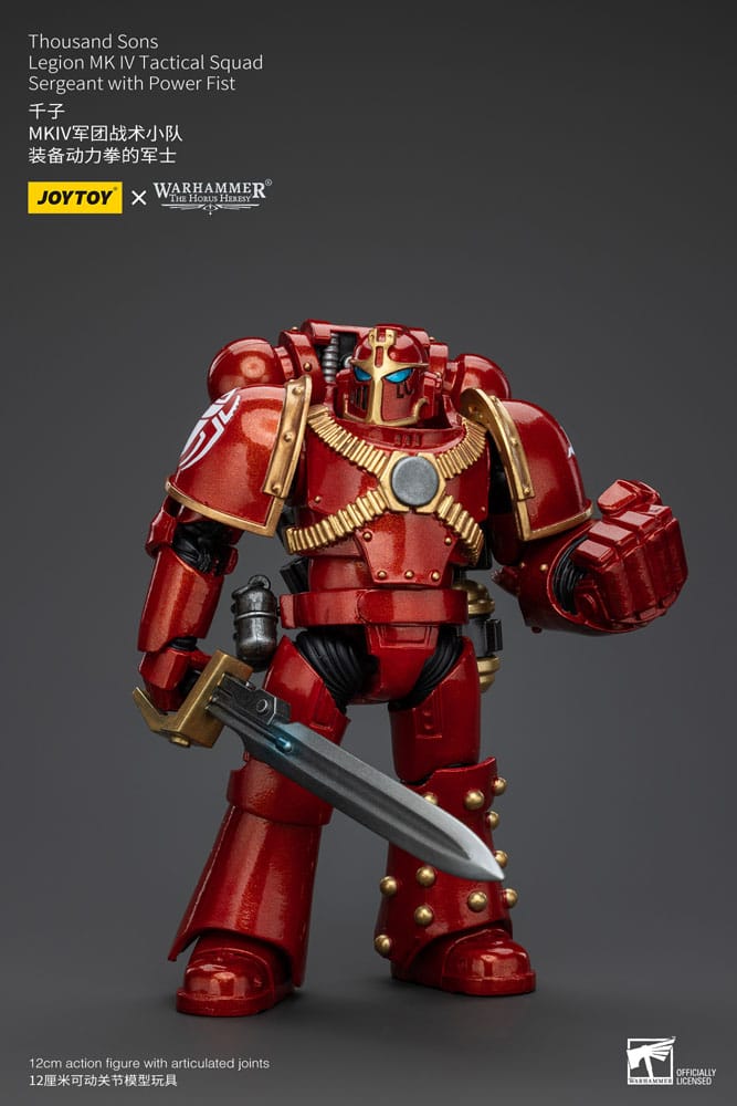 Warhammer The Horus Heresy Actionfigur 1/18 Thousand Sons Legion MK IV Tactical Squad Sergeant with Power Fist 12 cm       - Versand: 5-7 Tage nach Bestellung