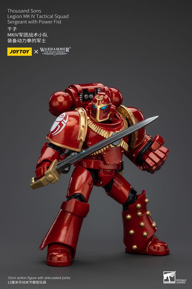 Warhammer The Horus Heresy Actionfigur 1/18 Thousand Sons Legion MK IV Tactical Squad Sergeant with Power Fist 12 cm       - Versand: 5-7 Tage nach Bestellung