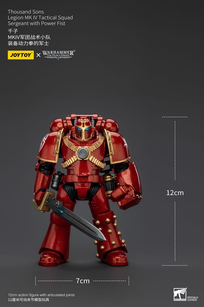 Warhammer The Horus Heresy Actionfigur 1/18 Thousand Sons Legion MK IV Tactical Squad Sergeant with Power Fist 12 cm       - Versand: 5-7 Tage nach Bestellung