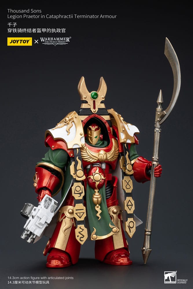 Warhammer The Horus Heresy Actionfigur 1/18 Thousand sons Legion Praetor in Cataphractii Terminator Armour 12 cm    - Preorder - ETA: 30.12.2025
