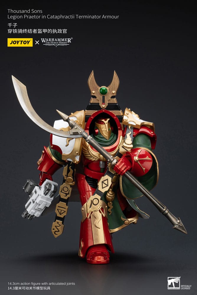 Warhammer The Horus Heresy Actionfigur 1/18 Thousand sons Legion Praetor in Cataphractii Terminator Armour 12 cm    - Preorder - ETA: 30.12.2025