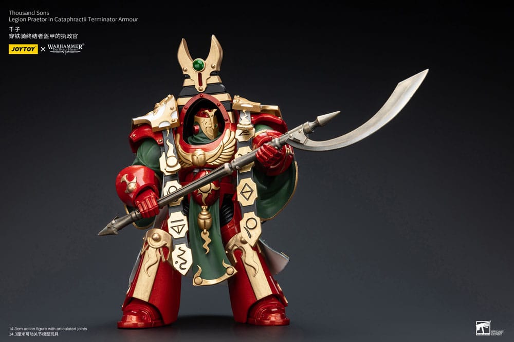 Warhammer The Horus Heresy Actionfigur 1/18 Thousand sons Legion Praetor in Cataphractii Terminator Armour 12 cm    - Preorder - ETA: 30.12.2025