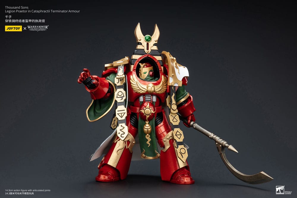 Warhammer The Horus Heresy Actionfigur 1/18 Thousand sons Legion Praetor in Cataphractii Terminator Armour 12 cm    - Preorder - ETA: 30.12.2025