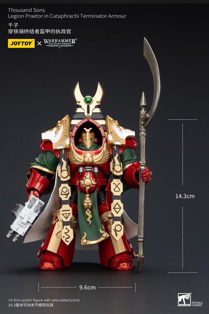 Warhammer The Horus Heresy Actionfigur 1/18 Thousand sons Legion Praetor in Cataphractii Terminator Armour 12 cm    - Preorder - ETA: 30.12.2025