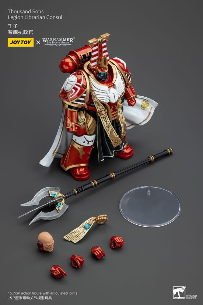 Warhammer The Horus Heresy Actionfigur 1/18 Thousand Sons Legion Librarian Consut 16 cm         - Preorder - ETA: 12.12.2025