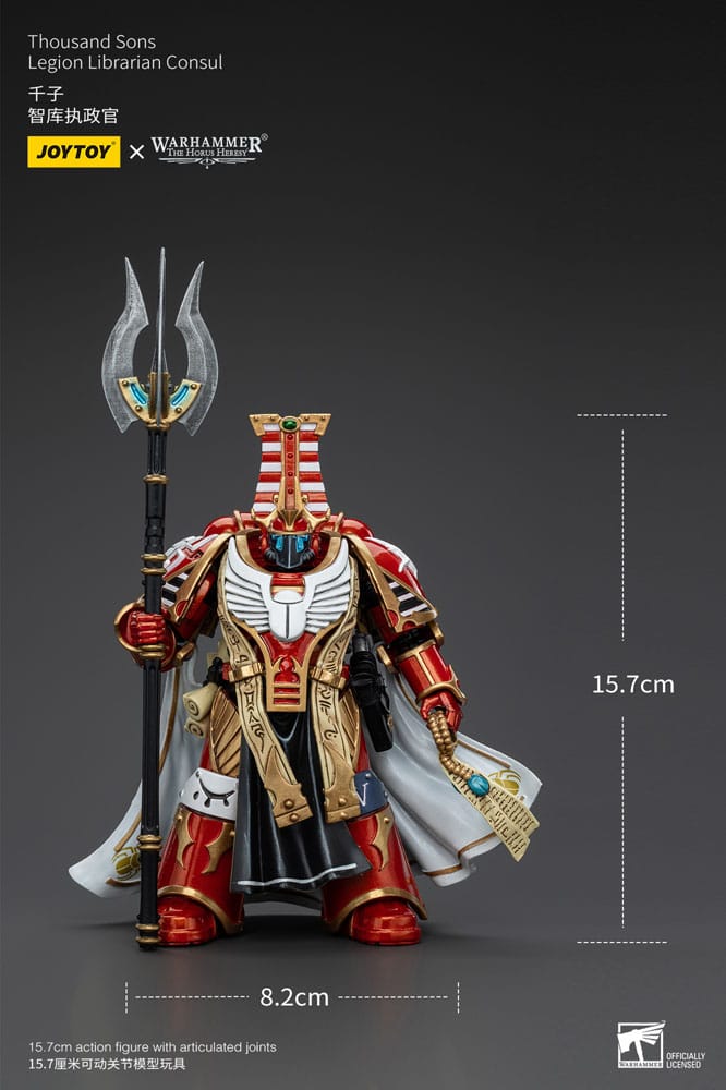Warhammer The Horus Heresy Actionfigur 1/18 Thousand Sons Legion Librarian Consut 16 cm         - Preorder - ETA: 12.12.2025