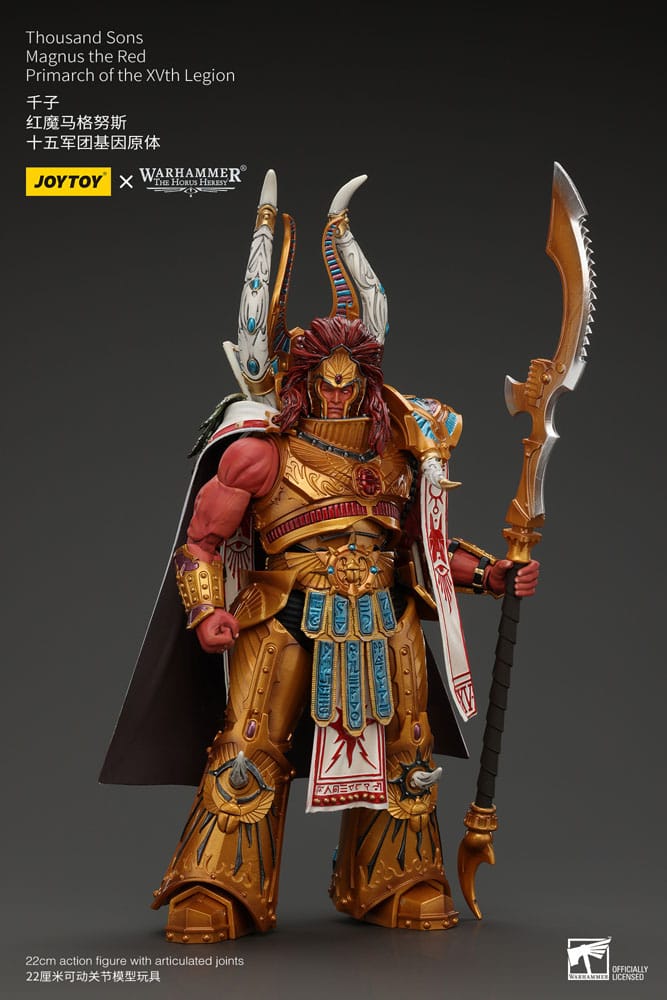 Warhammer The Horus Heresy Actionfigur 1/18 Thousand sons Magnus the Red Primarch of the XVth Legion 12 cm   - Versand: 5-7 Tage nach Bestellung