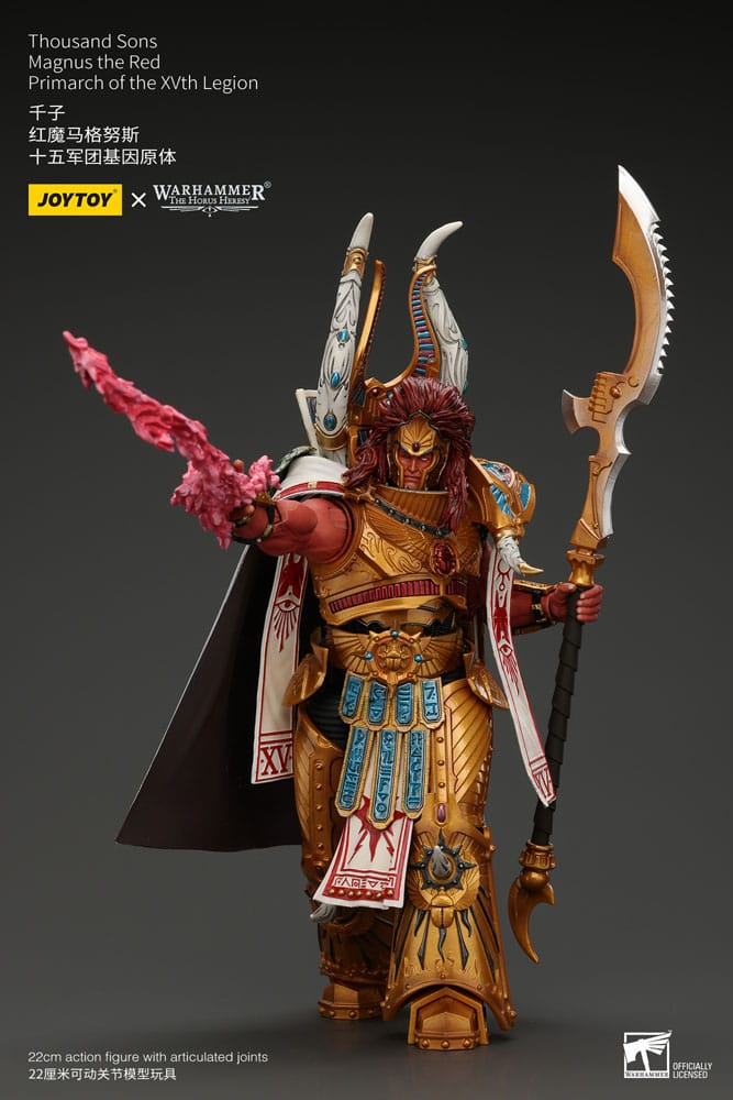 Warhammer The Horus Heresy Actionfigur 1/18 Thousand sons Magnus the Red Primarch of the XVth Legion 12 cm   - Versand: 5-7 Tage nach Bestellung