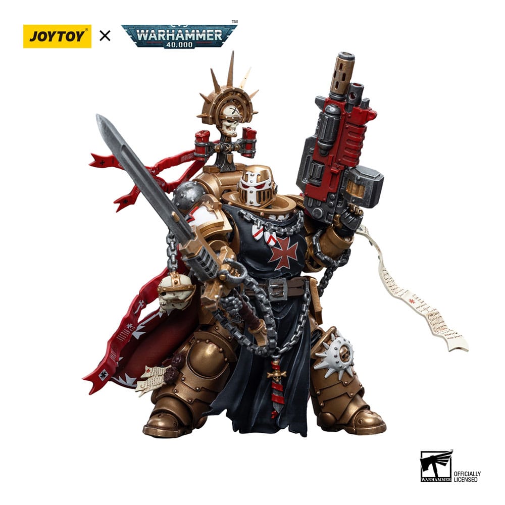 Warhammer 40k Actionfigur 1/18 Black Templars High Marshal Helbrecht 12 cm  - Versand: 5-7 Tage nach Bestellung