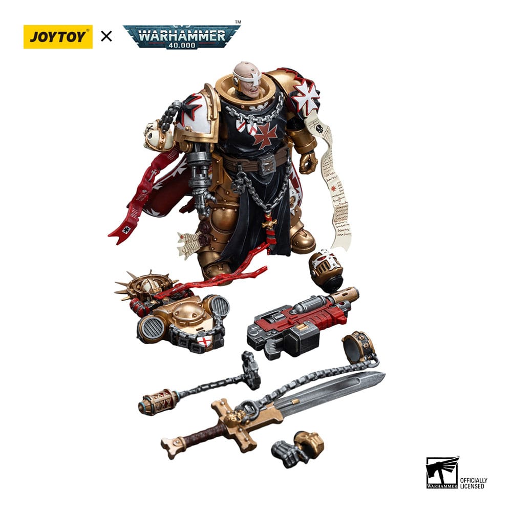 Warhammer 40k Actionfigur 1/18 Black Templars High Marshal Helbrecht 12 cm  - Versand: 5-7 Tage nach Bestellung