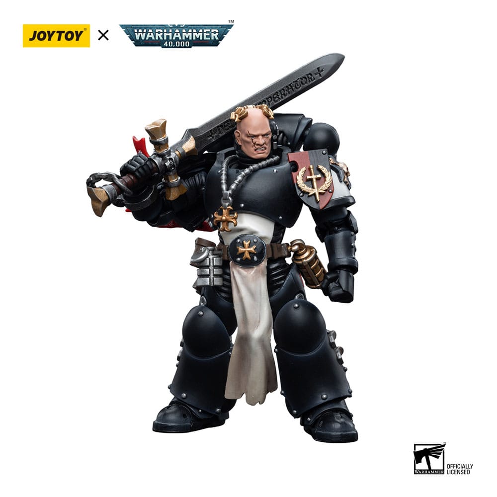 Warhammer 40k Actionfigur 1/18 Black Templars Emperor's Champion Bayard's Revenge 12 cm - Preorder - ETA: 25.12.2025