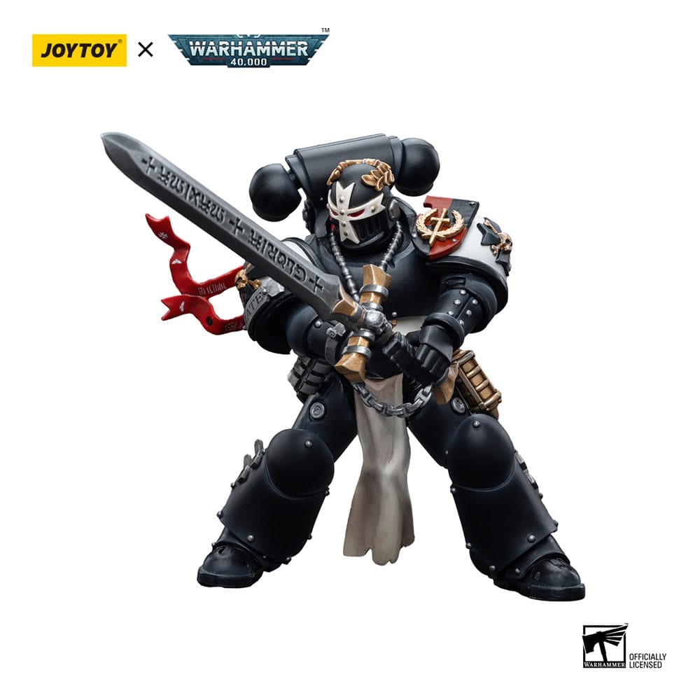 Warhammer 40k Actionfigur 1/18 Black Templars Emperor's Champion Bayard's Revenge 12 cm - Preorder - ETA: 25.12.2025