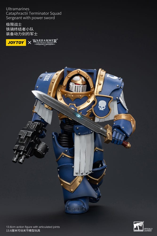 Warhammer The Horus Heresy Actionfigur 1/18 Ultramarines Cataphractii Terminator Squad Sergeant with Power Sword 14 cm       - Versand: 5-7 Tage nach Bestellung
