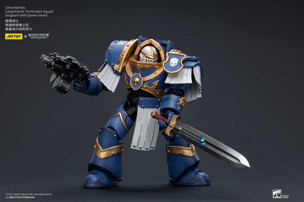Warhammer The Horus Heresy Actionfigur 1/18 Ultramarines Cataphractii Terminator Squad Sergeant with Power Sword 14 cm       - Versand: 5-7 Tage nach Bestellung