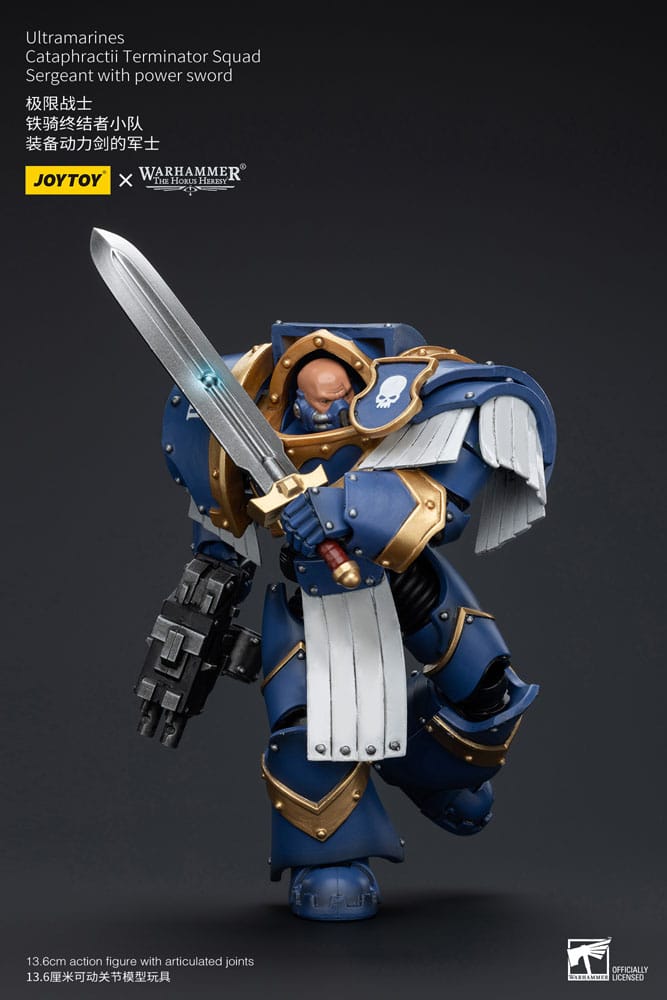Warhammer The Horus Heresy Actionfigur 1/18 Ultramarines Cataphractii Terminator Squad Sergeant with Power Sword 14 cm       - Versand: 5-7 Tage nach Bestellung