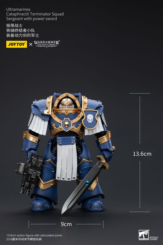 Warhammer The Horus Heresy Actionfigur 1/18 Ultramarines Cataphractii Terminator Squad Sergeant with Power Sword 14 cm       - Versand: 5-7 Tage nach Bestellung