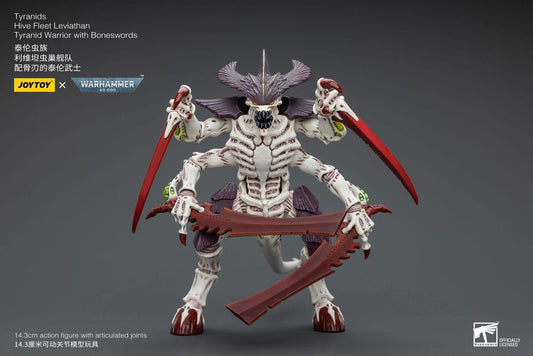 Warhammer 40k Actionfigur 1/18 Tyranids Hive Fleet Leviathan Tyranid Warrior with Boneswords 12 cm   - Preorder - ETA: 25.11.2025