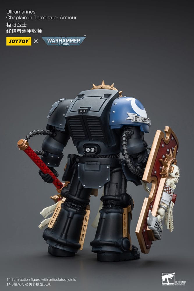 Warhammer 40k Actionfigur 1/18 Ultramarines Chaplain in Terminator Armour 12 cm    - Preorder - ETA: 19.12.2025