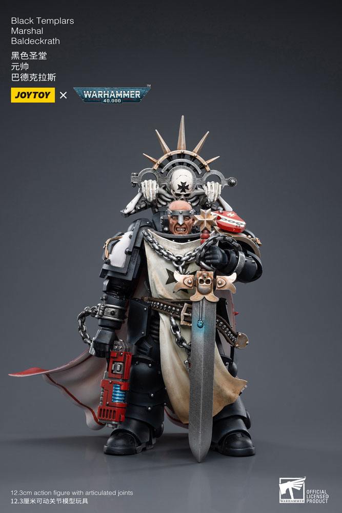 Warhammer 40k Actionfigur 1/18 Black Templars Marshal Baldeckrath 12 cm - Preorder - ETA: 25.11.2026