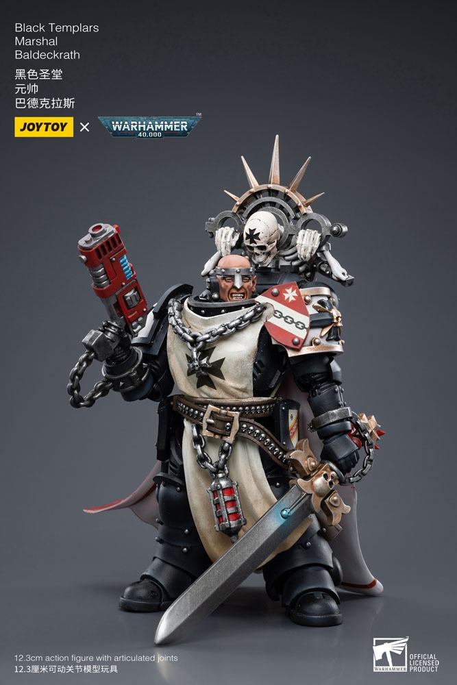 Warhammer 40k Actionfigur 1/18 Black Templars Marshal Baldeckrath 12 cm - Preorder - ETA: 25.11.2026