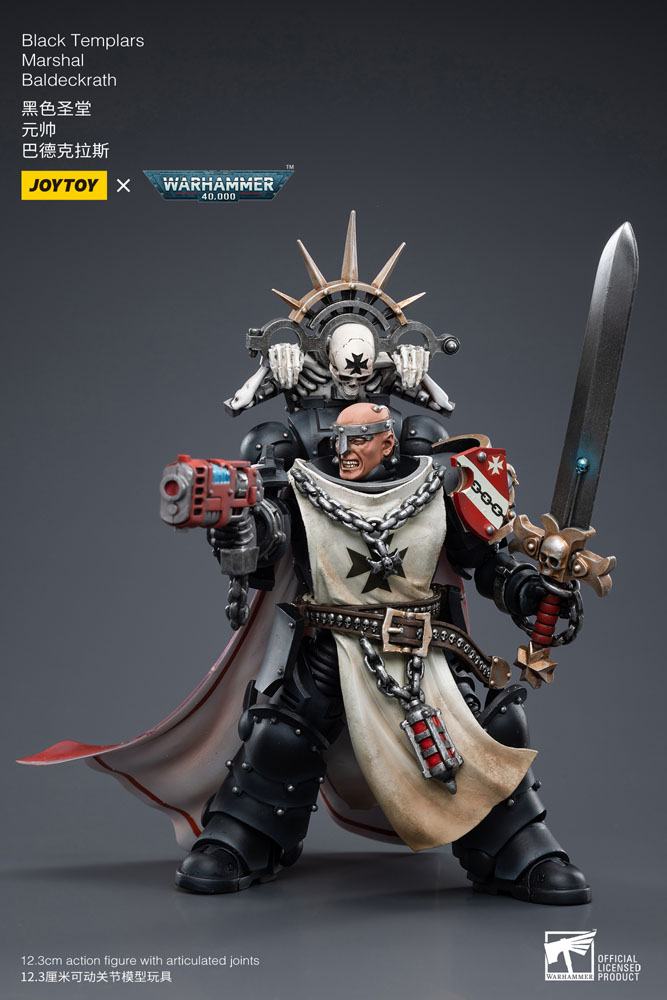Warhammer 40k Actionfigur 1/18 Black Templars Marshal Baldeckrath 12 cm - Preorder - ETA: 25.11.2026