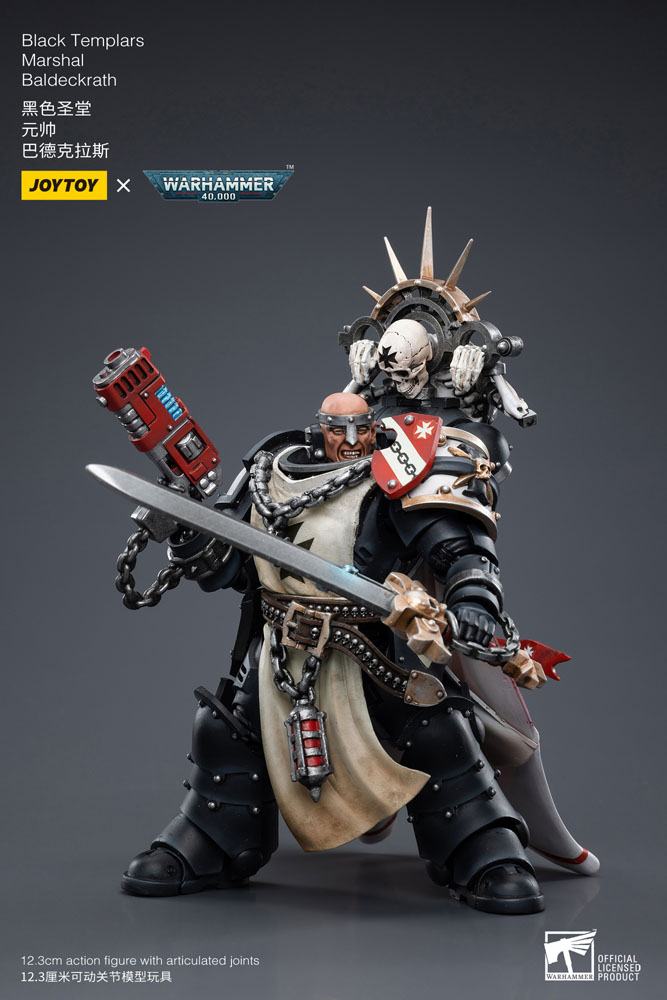 Warhammer 40k Actionfigur 1/18 Black Templars Marshal Baldeckrath 12 cm - Preorder - ETA: 25.11.2026