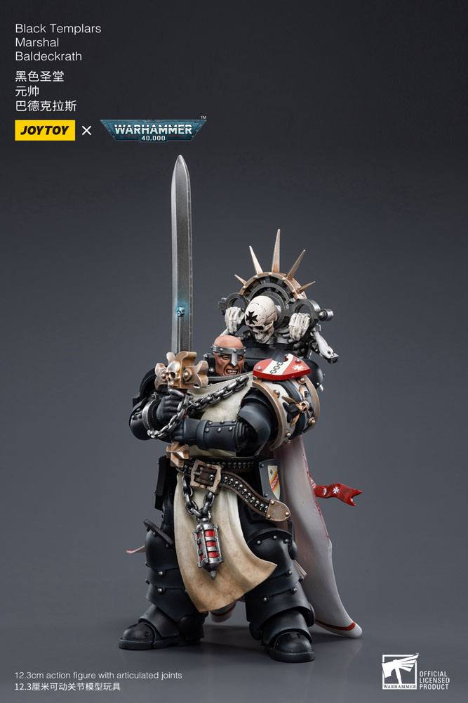 Warhammer 40k Actionfigur 1/18 Black Templars Marshal Baldeckrath 12 cm - Preorder - ETA: 25.11.2026