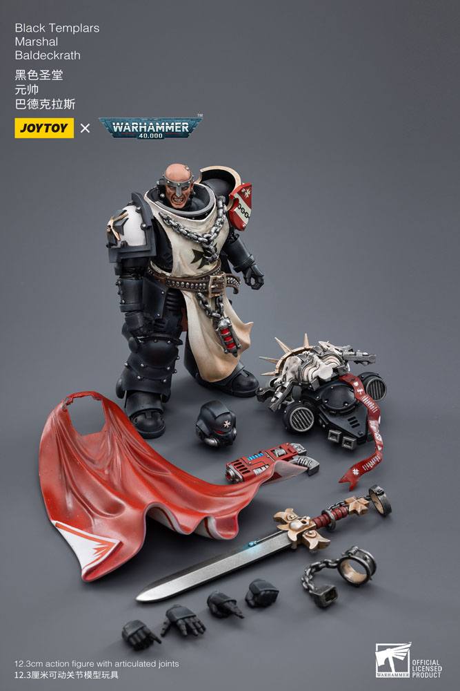 Warhammer 40k Actionfigur 1/18 Black Templars Marshal Baldeckrath 12 cm - Preorder - ETA: 25.11.2026