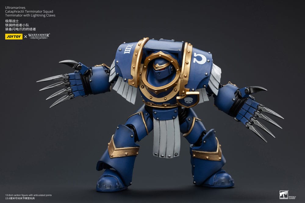 Warhammer The Horus Heresy Actionfigur 1/18 Ultramarines Cataphractii Terminator Squad Terminator with Lightning Claws 14 cm       - Versand: 5-7 Tage nach Bestellung