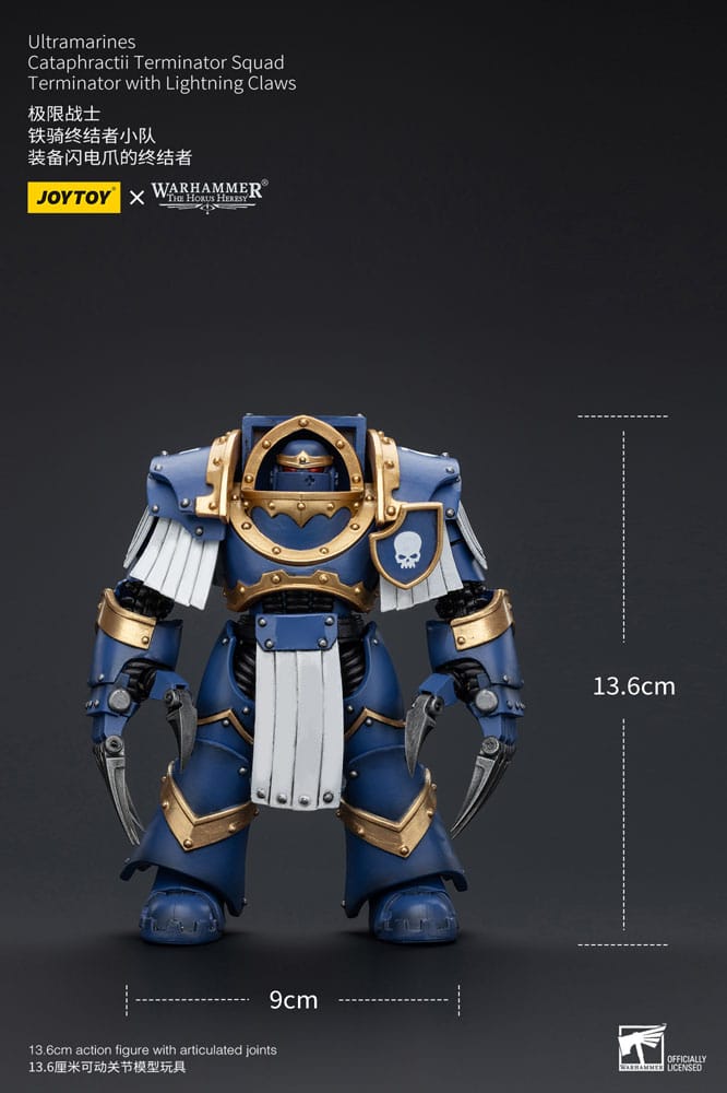 Warhammer The Horus Heresy Actionfigur 1/18 Ultramarines Cataphractii Terminator Squad Terminator with Lightning Claws 14 cm       - Versand: 5-7 Tage nach Bestellung