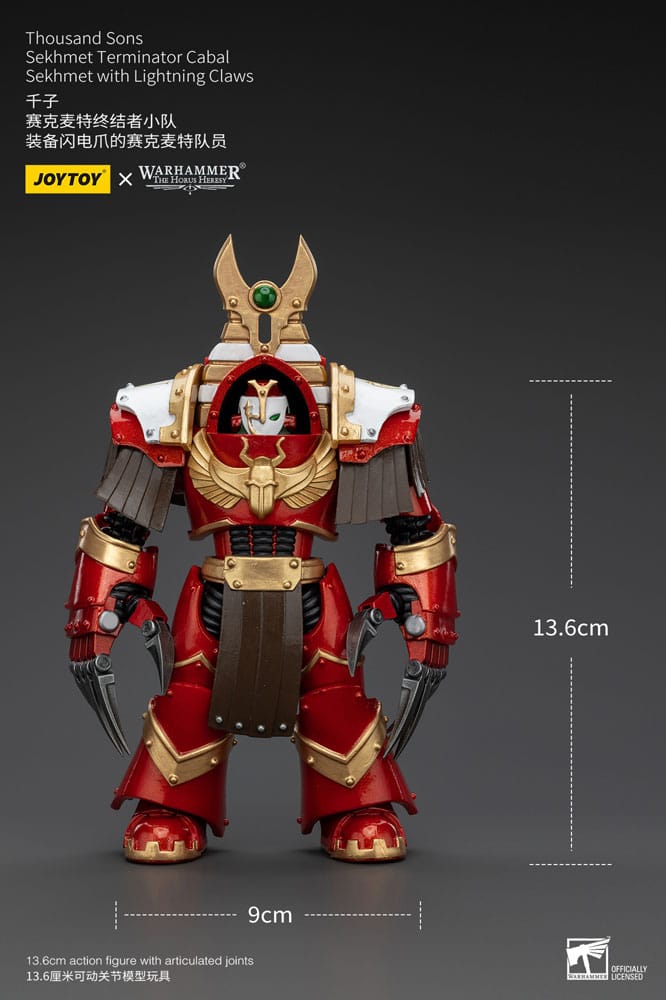 Warhammer The Horus Heresy Actionfigur 1/18 Thousand Sons Sekhmet Terminator Cabal Sekhmet with Lightning Claws 14 cm - Versand: 5-7 Tage nach Bestellung