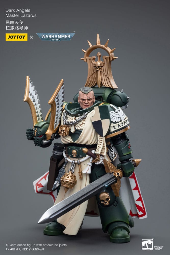Warhammer 40k Actionfigur 1/18 Dark Angels Master Lazarus 12 cm  - Preorder - ETA: 20.10.2025