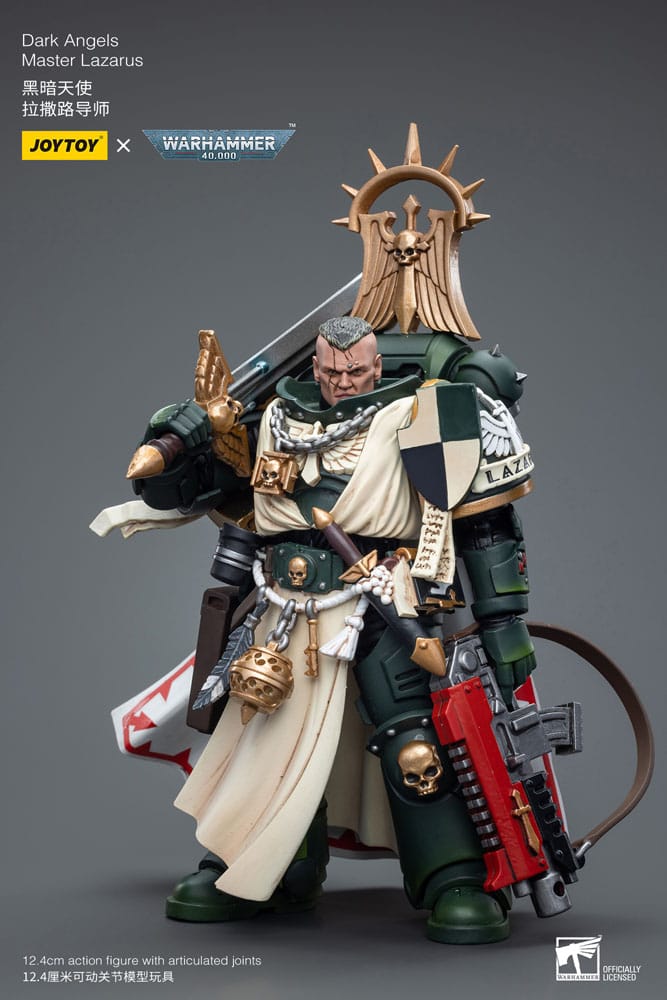 Warhammer 40k Actionfigur 1/18 Dark Angels Master Lazarus 12 cm  - Preorder - ETA: 20.10.2025