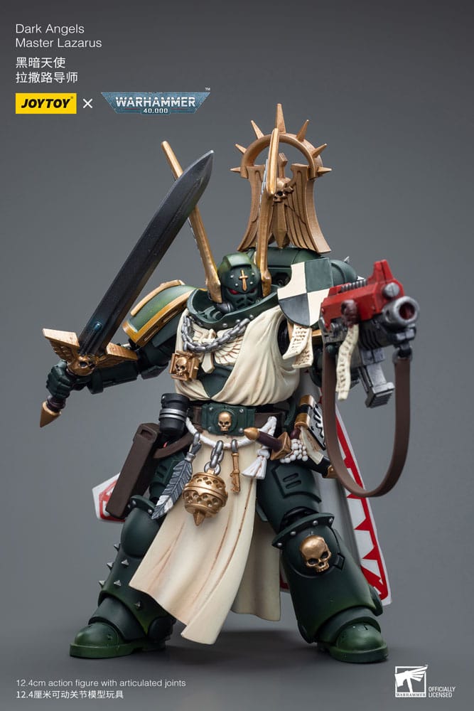 Warhammer 40k Actionfigur 1/18 Dark Angels Master Lazarus 12 cm  - Preorder - ETA: 20.10.2025