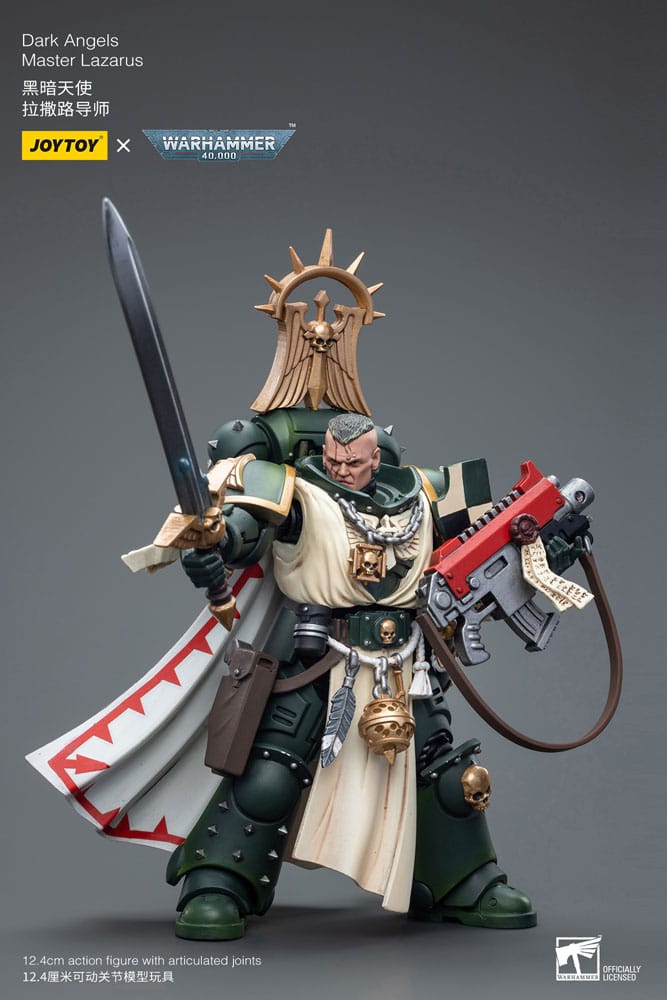 Warhammer 40k Actionfigur 1/18 Dark Angels Master Lazarus 12 cm  - Preorder - ETA: 20.10.2025
