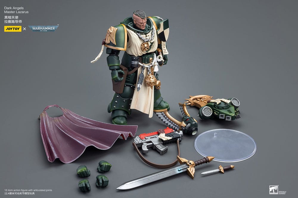 Warhammer 40k Actionfigur 1/18 Dark Angels Master Lazarus 12 cm  - Preorder - ETA: 20.10.2025