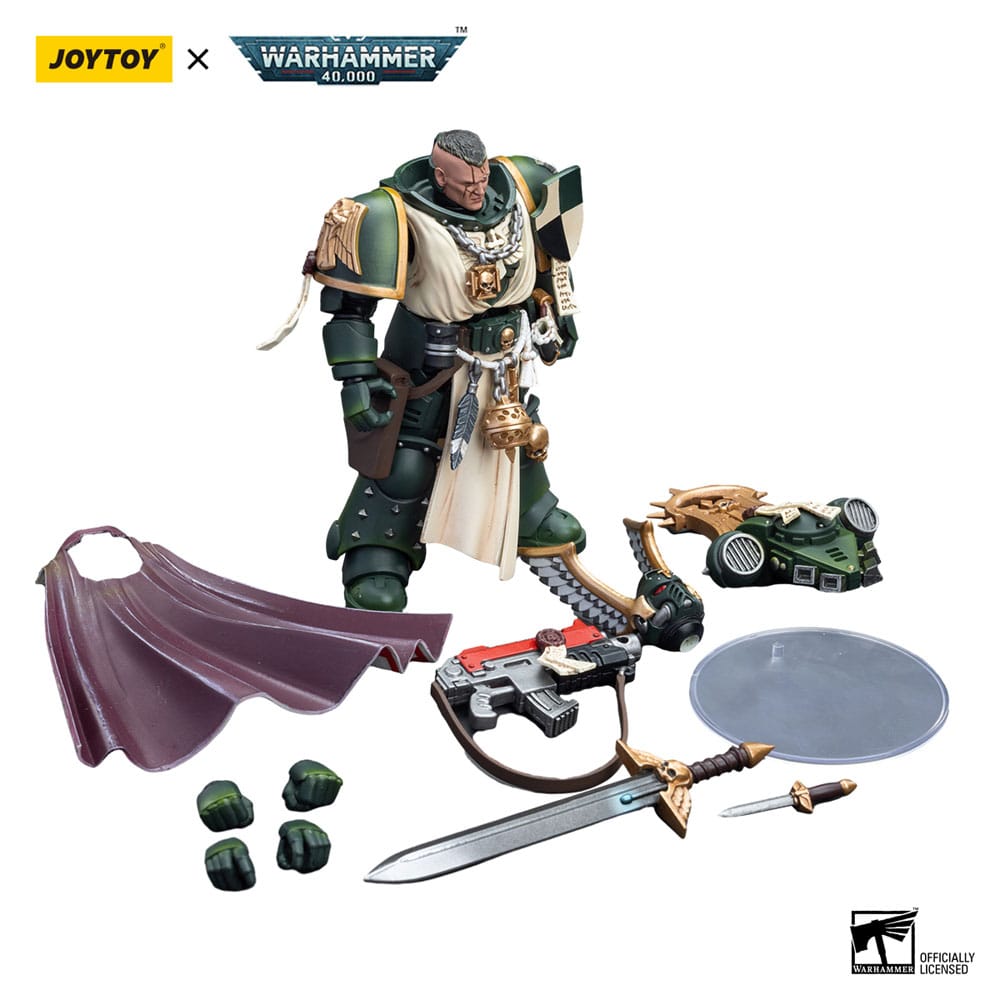 Warhammer 40k Actionfigur 1/18 Dark Angels Master Lazarus 12 cm  - Preorder - ETA: 20.10.2025