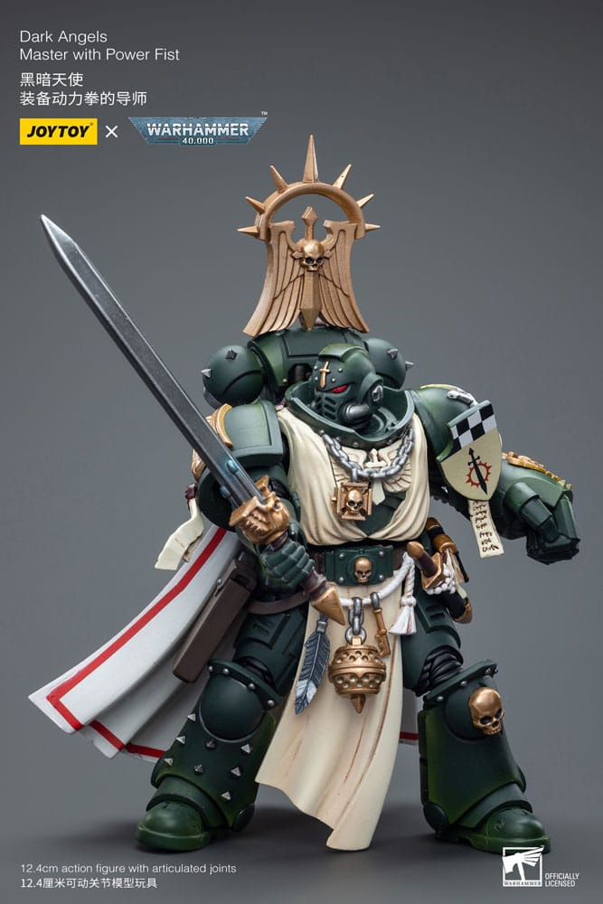 Warhammer 40k Actionfigur 1/18 Dark Angels Master with Power Fist 12 cm - Preorder - ETA: 19.12.2025