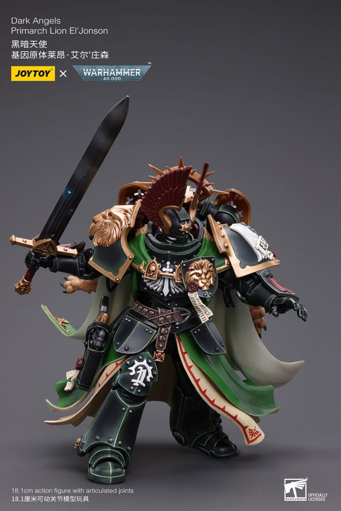 Warhammer 40k Actionfigur 1/18 Dark Angels Primarch Lion El' Jonson 18 cm Reproduktion - Versand: 5-7 Tage nach Bestellung