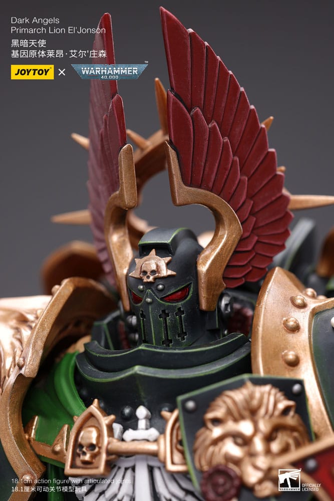 Warhammer 40k Actionfigur 1/18 Dark Angels Primarch Lion El' Jonson 18 cm Reproduktion - Versand: 5-7 Tage nach Bestellung