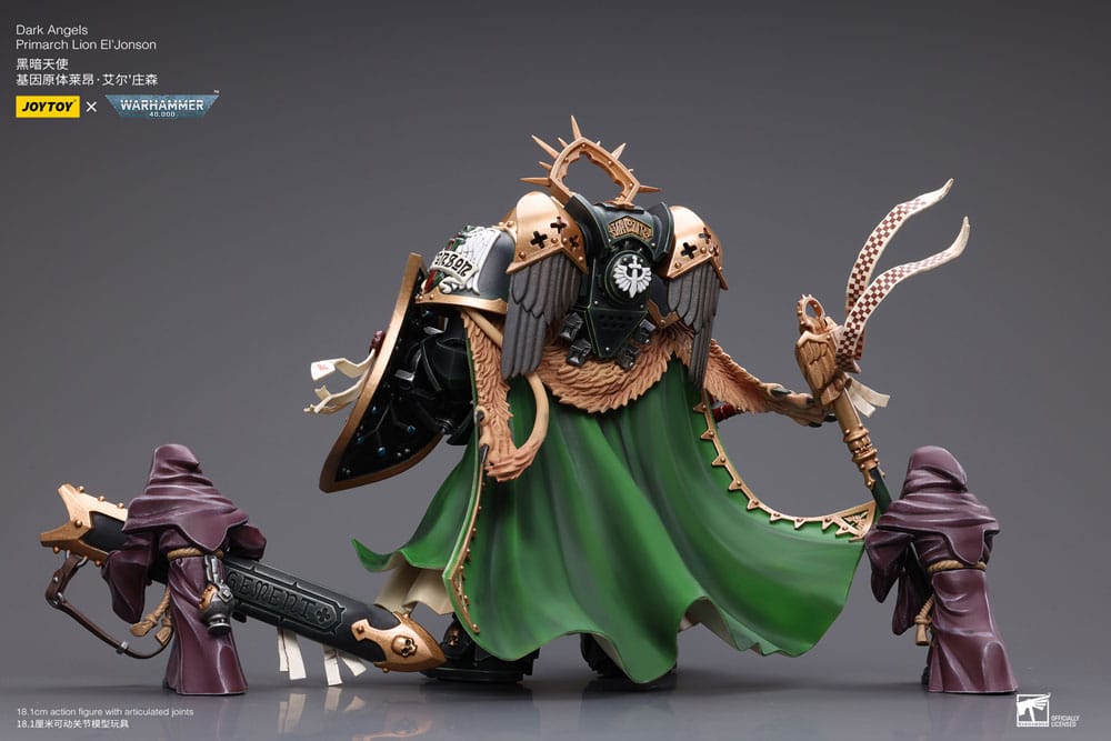 Warhammer 40k Actionfigur 1/18 Dark Angels Primarch Lion El' Jonson 18 cm Reproduktion - Versand: 5-7 Tage nach Bestellung