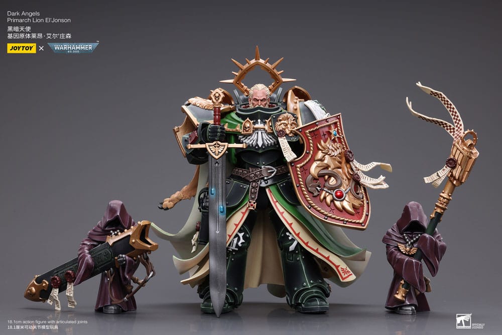 Warhammer 40k Actionfigur 1/18 Dark Angels Primarch Lion El' Jonson 18 cm Reproduktion - Versand: 5-7 Tage nach Bestellung