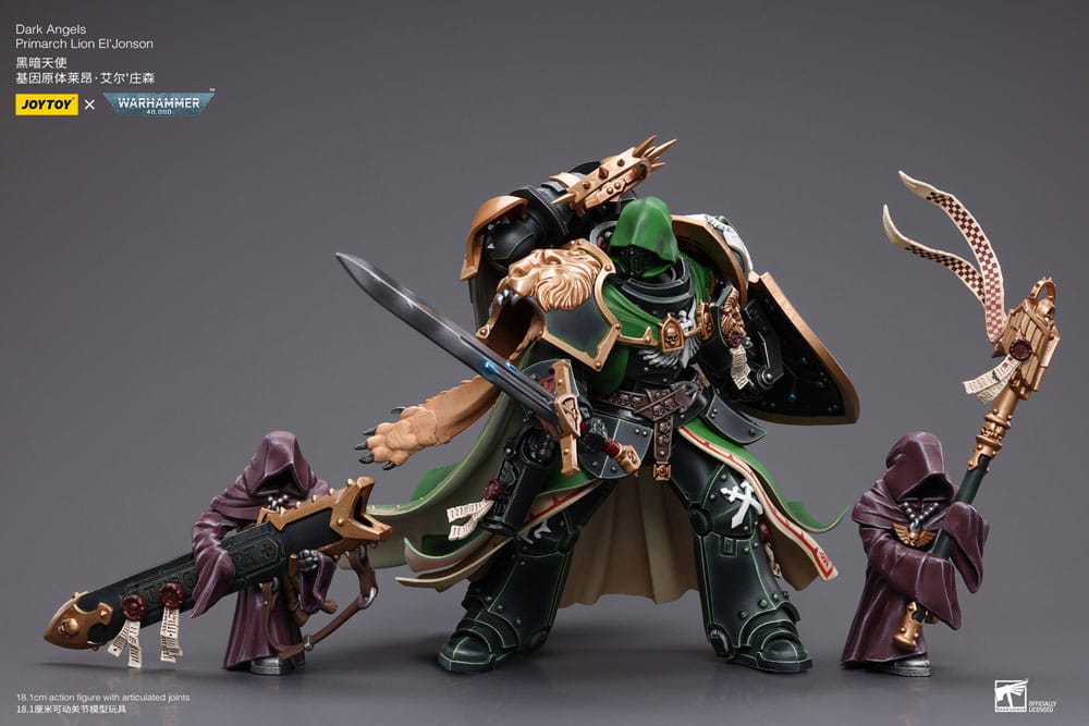 Warhammer 40k Actionfigur 1/18 Dark Angels Primarch Lion El' Jonson 18 cm Reproduktion - Versand: 5-7 Tage nach Bestellung