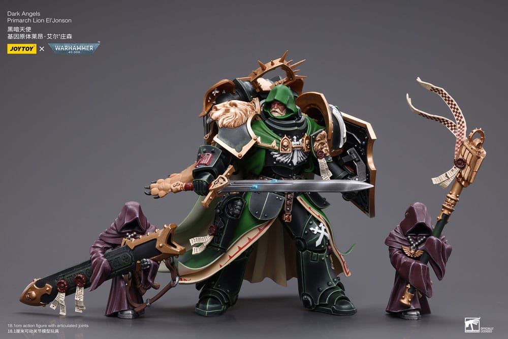 Warhammer 40k Actionfigur 1/18 Dark Angels Primarch Lion El' Jonson 18 cm Reproduktion - Versand: 5-7 Tage nach Bestellung