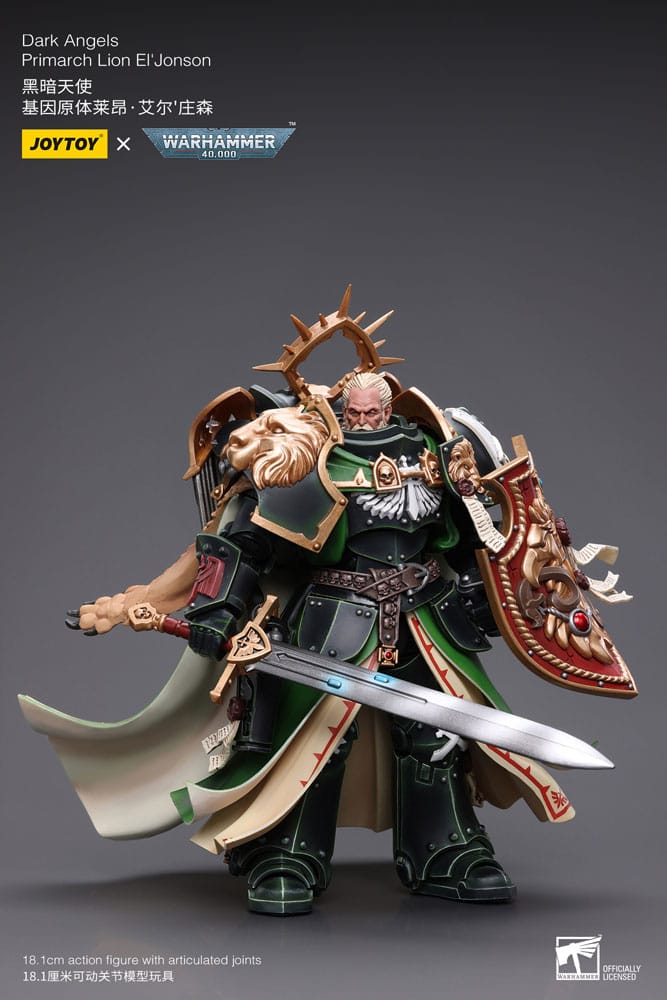 Warhammer 40k Actionfigur 1/18 Dark Angels Primarch Lion El' Jonson 18 cm Reproduktion - Versand: 5-7 Tage nach Bestellung