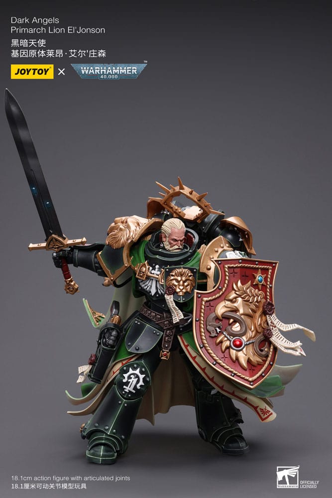 Warhammer 40k Actionfigur 1/18 Dark Angels Primarch Lion El' Jonson 18 cm Reproduktion - Versand: 5-7 Tage nach Bestellung